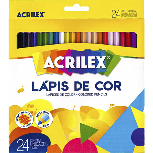 Lápis De Cor 24 cores Acrilex