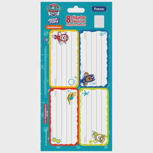 Etiquetas adesivas patrulha canina Foroni