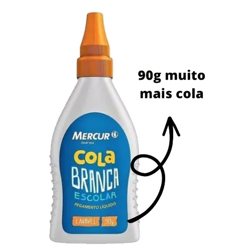 Cola Branca Escola Mercur 90g