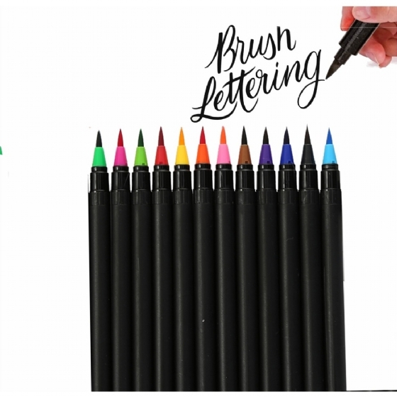 Brush Pen Lettering Vmp 12 cores