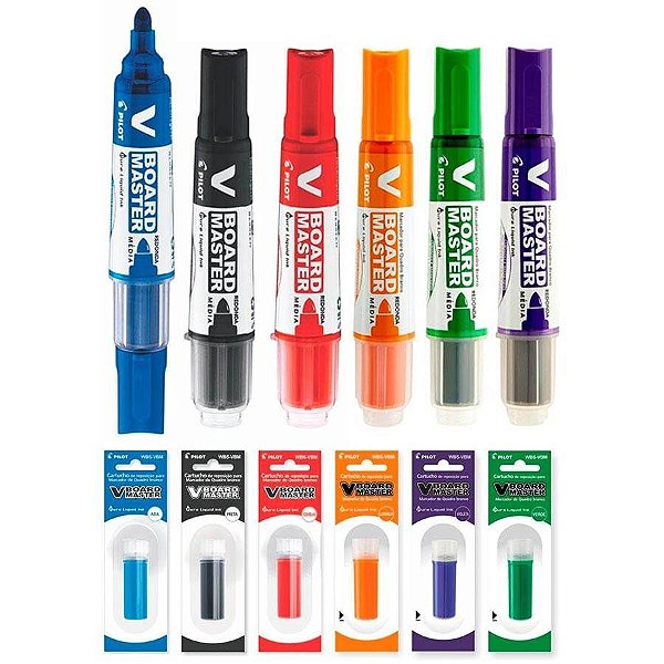 Marcador para quadro branco recarregável  Pilot