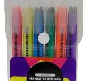 kit marca texto em gel  c/6 unidades