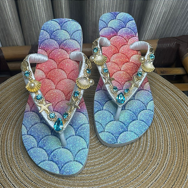Chinelo Havaianas Decorado Top - Fundo do Mar