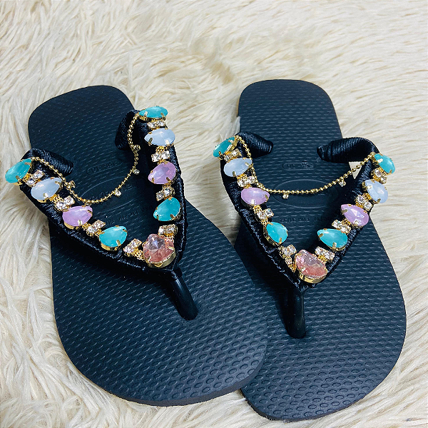 Chinelo Havaianas Decorado Top - Encanto Colorido