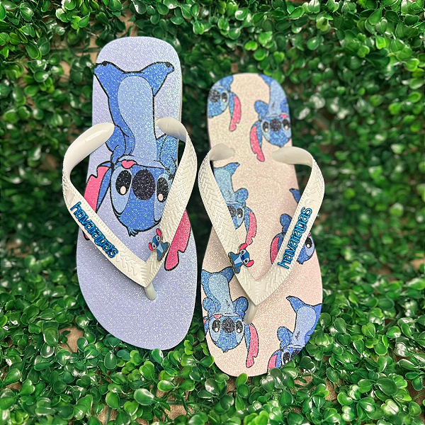 Chinelo Havaianas Decorado Top - Stitch Charm