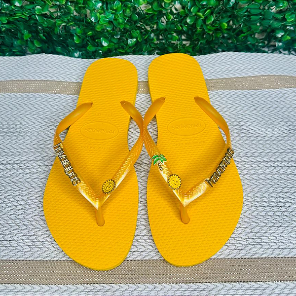Chinelo Havaianas Decorado Slim - Raio de Sol