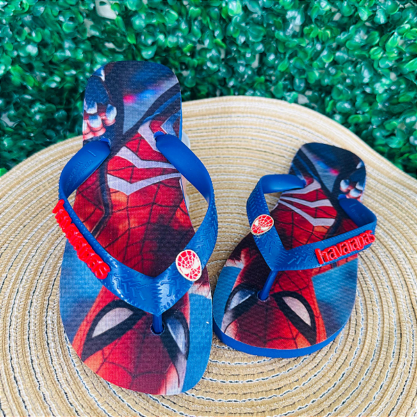 Chinelo Havaianas Decorado Top Infantil - Homem Aranha