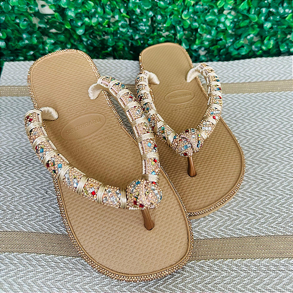 Chinelo Havaianas Decorado Top - Marrom Tropical