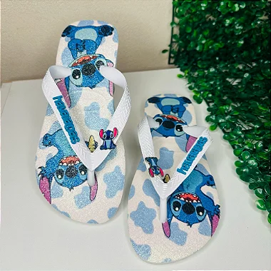 Chinelo Havaianas Decorado Top - Encanto do Stitch