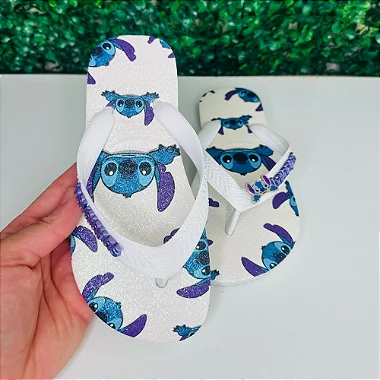 Chinelo Havaianas Decorado Top - Mundo do Stitch