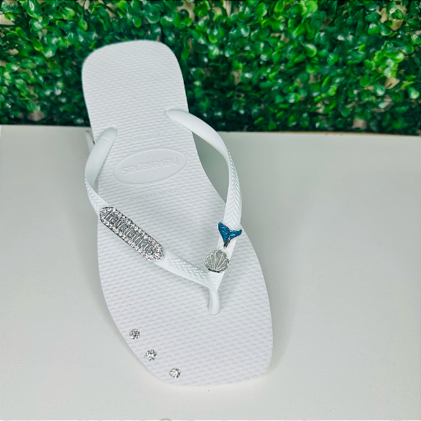 Chinelo Havaianas Decorado Square - Sereia Azul