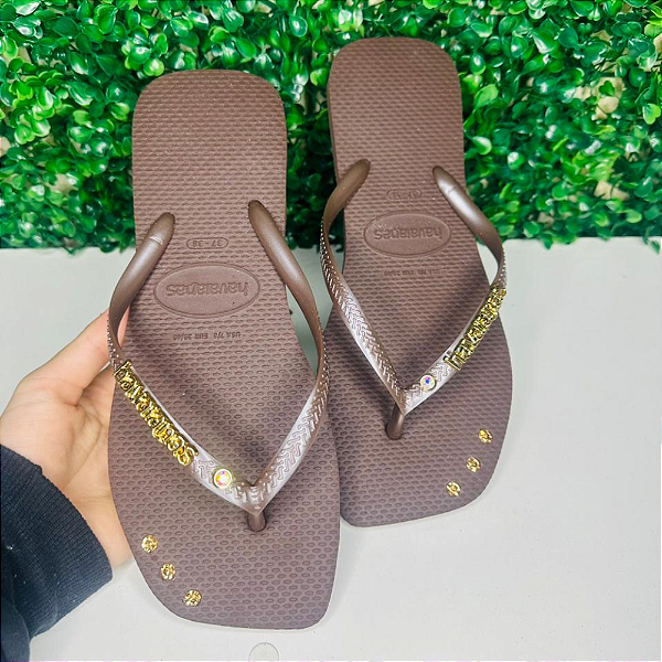 Chinelo Havaianas Decorado Square - Delicada