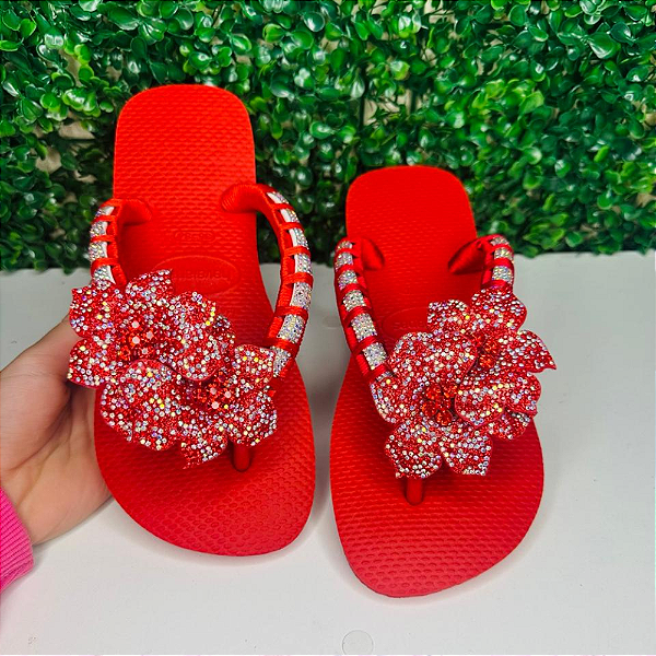 Chinelo Havaianas Decorado Top - Flor Multi