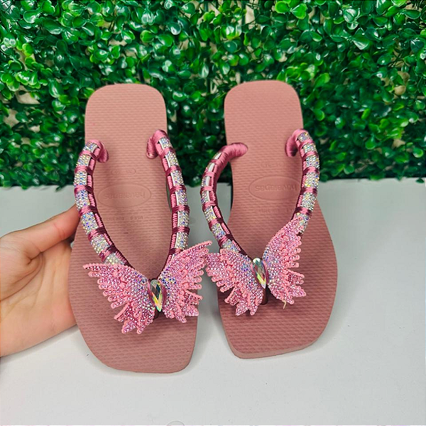 Chinelo Havaianas Decorado Square - Butterfly