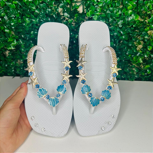 Chinelo Havaianas Decorado Square - Estrelas Do Mar