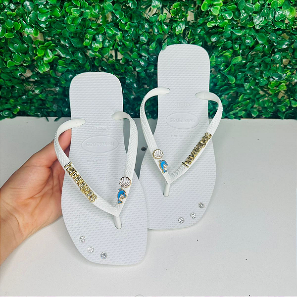 Chinelo Havaianas Decorado Square - Brisa do Mar