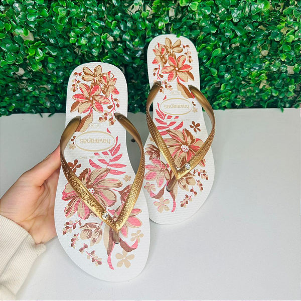 Chinelo Havaianas Decorado Square - Jardim