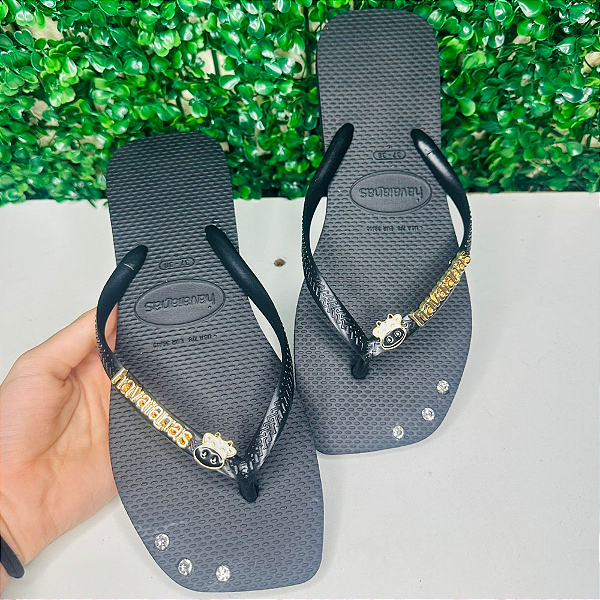 Chinelo Havaianas Decorado Square - vaquinha