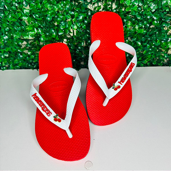 Chinelo Havaianas Decorado Top - Cereja