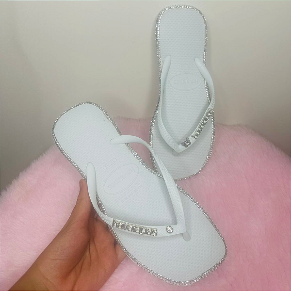 Chinelo Havaianas Decorado Square - Brilhax