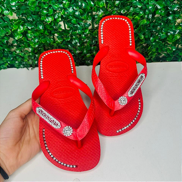 Chinelo Havaianas Decorado Top - Encanto Coral