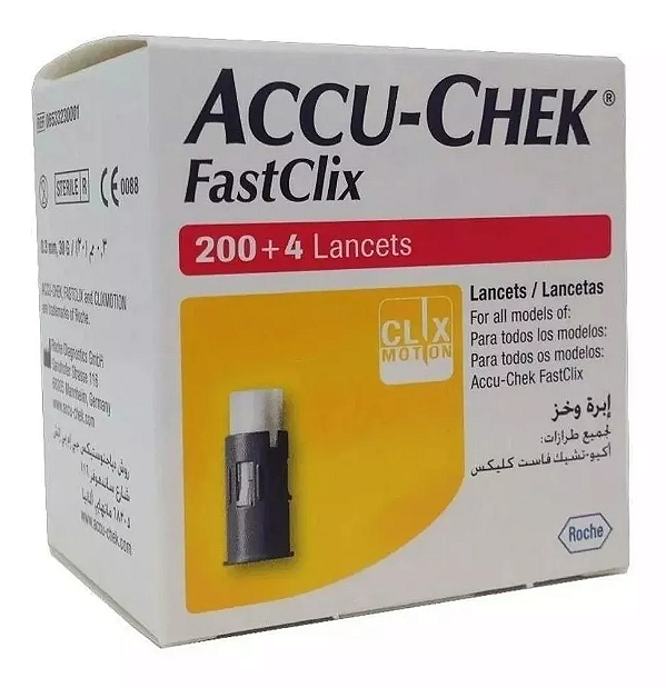 Accu-Chek Fastclix 204 Lancetas-Roche