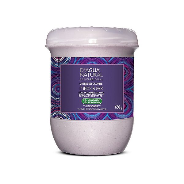 Creme Esfoliante Mãos E Pés 650G D'Agua Natural