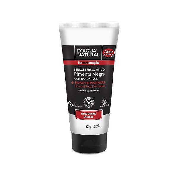 Serum Termo Ativo Pimenta Negra 200Gr D'Agua Natural