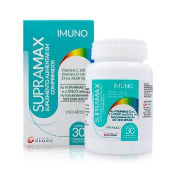 Supramax Imuno 30 Cp Vit C+Vit D Globo