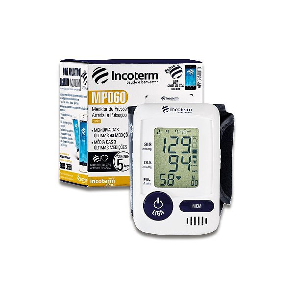 Medidor De Pressão Digital Mp060 Pulso Incoterm