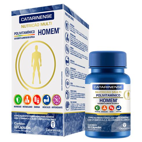 Polivitaminico Homem 60 Capsulas + Minerais