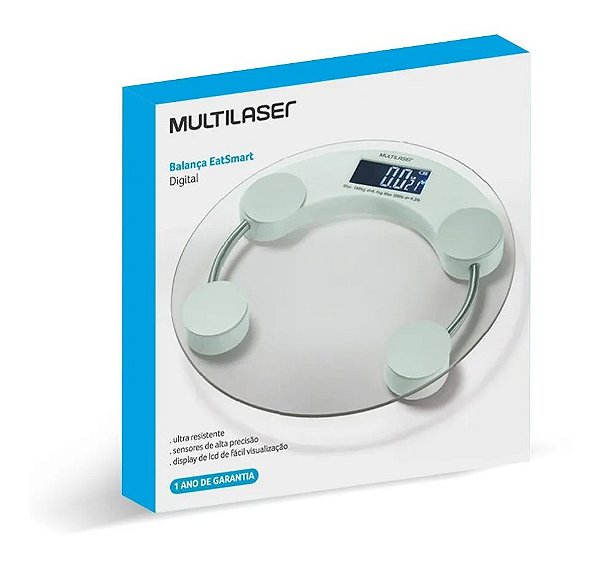 Balança Digital Eatsmart Hc039 Branca – Multilaser