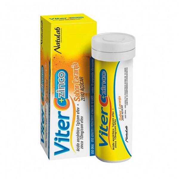 Viter C + Zinco Enfervecente 10 Capsulas Natulab