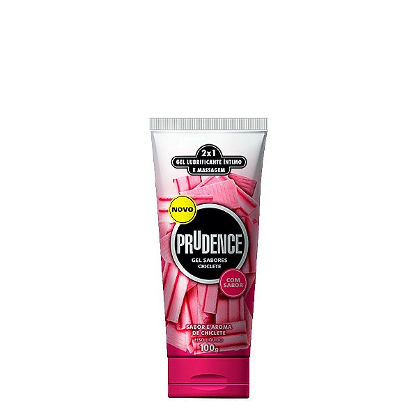Gel Lubrificante Íntimo Sabor E Aroma De Chiclete 100G Prudence