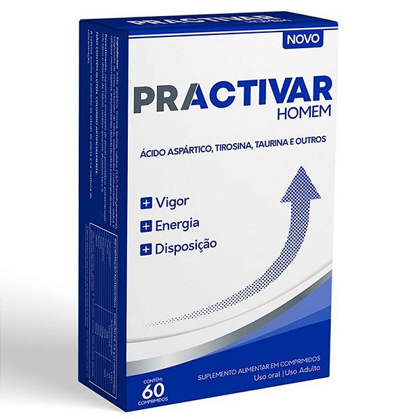 Practivar Homem Suplemento Alimentar Natural- 60 Comprimidos