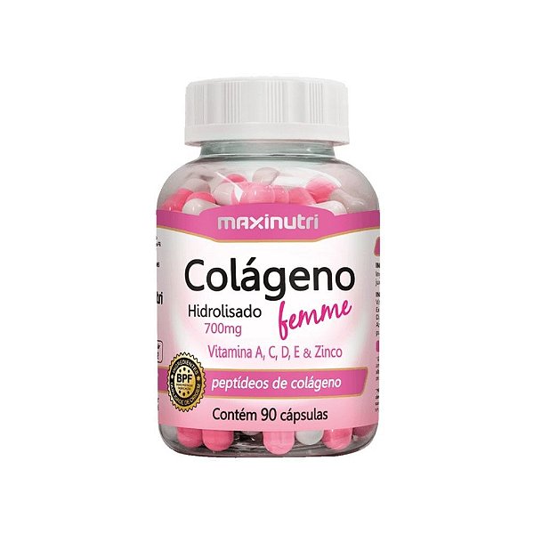 Colágeno Hidrolisado Femme - 90 Cápsulas - Maxinutri