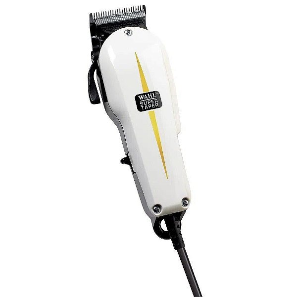 Máquina De Cortar Cabelo 127V Super Taper Branca Wahl