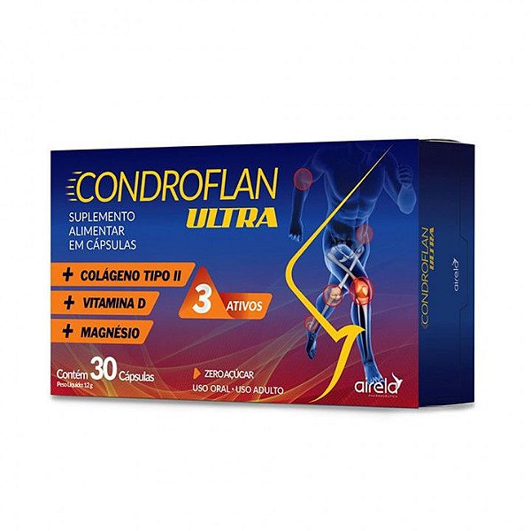 Condroflan Ultra 30 Capsulas Magnesio + Colágeno + Vitamina D Airela