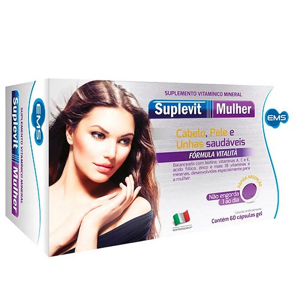 Suplevit Cabelos Unhas 30 Capsulas Ems