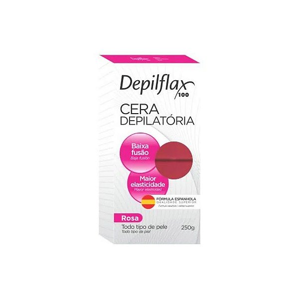 Cera Depilatoria Quente Rosa 250G Depiflax