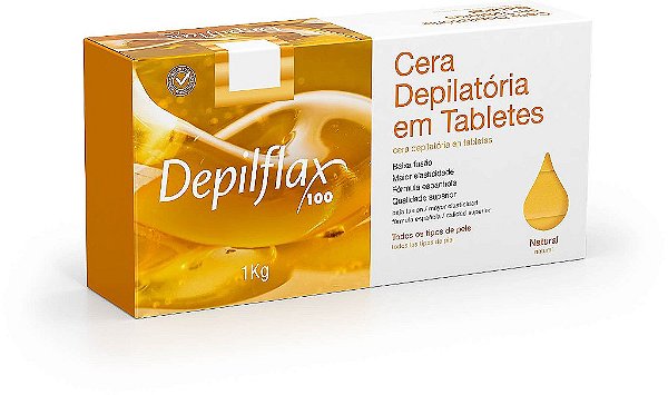 Cera Depilatoria Quente Natural 1Kg Depiflax
