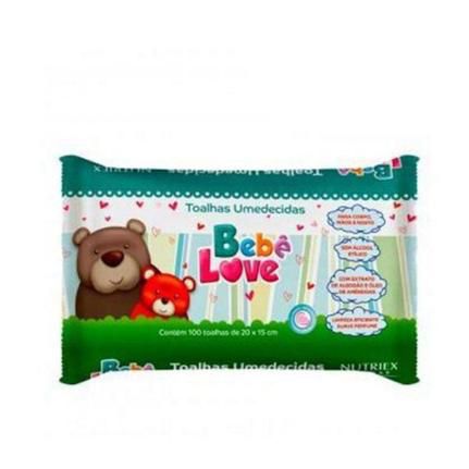 Toalhas Umidecidas Bebe Love 100 Unid. Nutriex