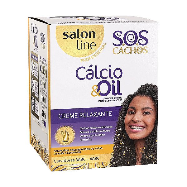 Kit Guanidina Calcio&Oil Creme Relaxante Salon Line