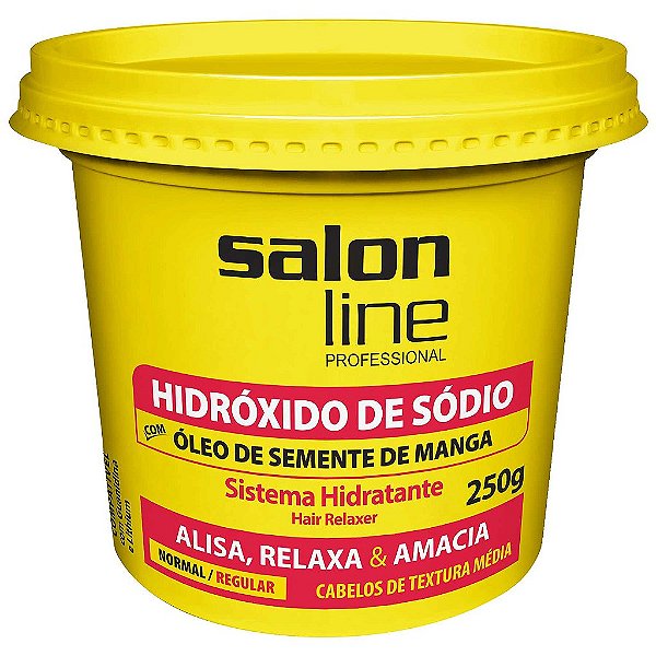 Hidróxido De Sódio Com Óleo De Semente De Manga Forte/Super Salon Line 250G