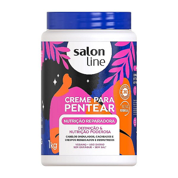 Creme Para Pentear Nutrição Reparadora Salon Line 1Kg