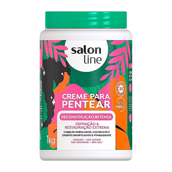Creme Para Pentear Salon Line Reconstrução Intensa Pote 1Kg