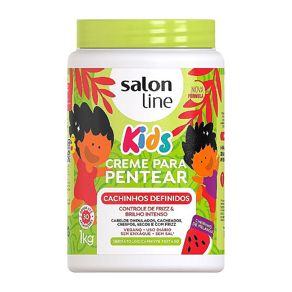 Creme Para Pentear Kids Cachinhos Definidos Salon Line 1Kg