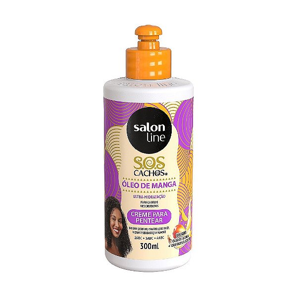 Creme Para Pentear Sos Cachos Óleo De Manga 300Ml - Salon Line