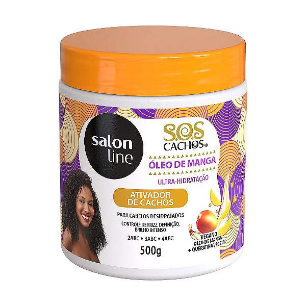 Ativador De Cachos Sos Cachos Óleo De Manga Salon Line 500G - Salon Line