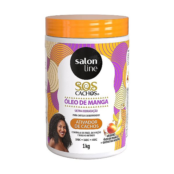 Ativador De Cachos Sos Cachos Óleo De Manga 1Kg - Salon Line